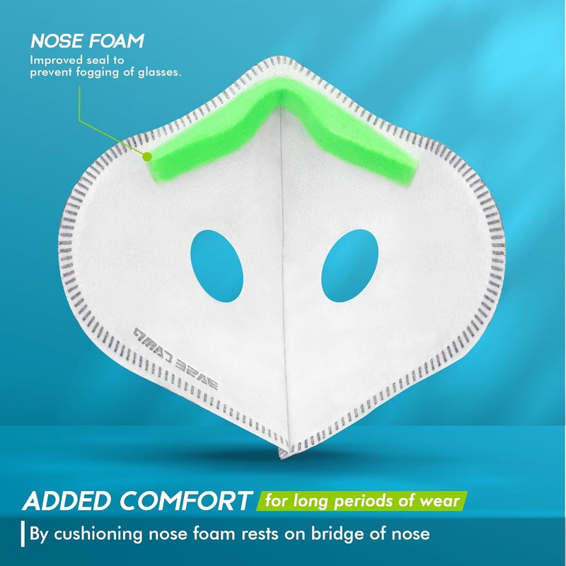BASECAMP Prolonged Comfort M Plus Dust Mask, Reusable Respirator Mask with Filter for Woodworking Landscaping Dust Pollen - Image 2